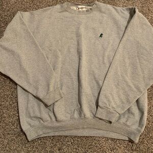 Vintage Plain Gray Small Icon Mickey Mouse Crew Neck